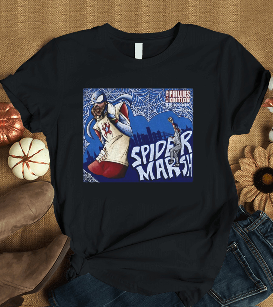 Philadelphia Phillies Spider Marsh Edition Brandon Marsh MLB T-Shirt