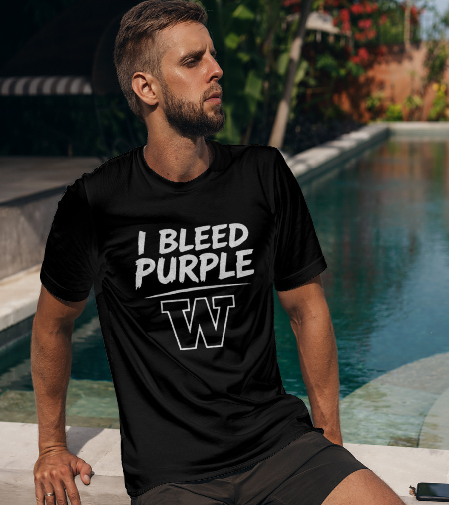 I Bleed Purple Washington Huskies Apple Cup Series Sept 6th 2026 T-Shirt