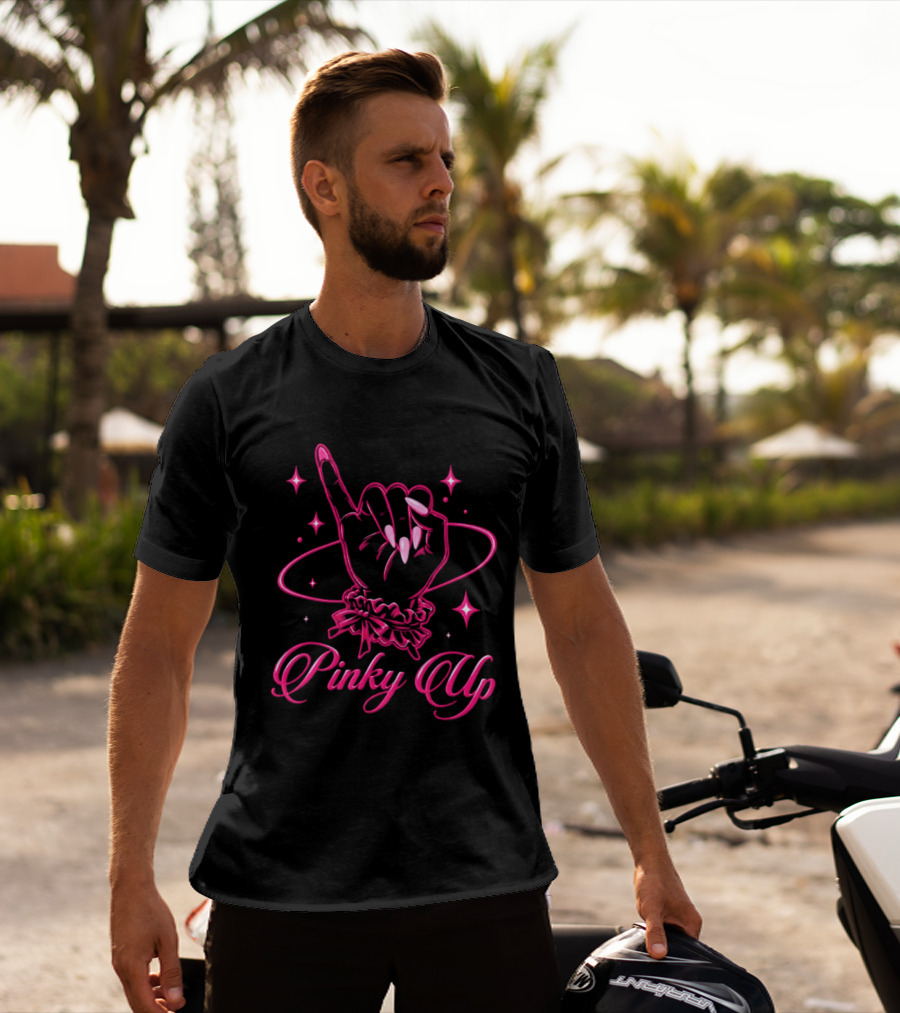 Wildworld Tour 2026 Pinky Up Hand Gesture Sparkling T-Shirt