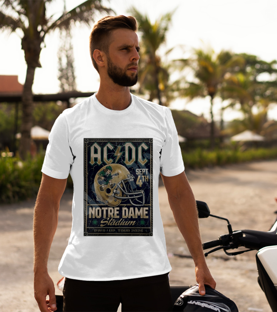 ACDC Notre Dame Stadium September 4th PWR Up Tour 2026 T-Shirt