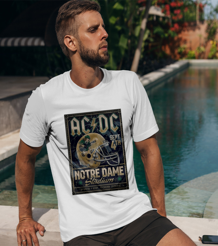 ACDC Notre Dame Stadium September 4th PWR Up Tour 2026 T-Shirt