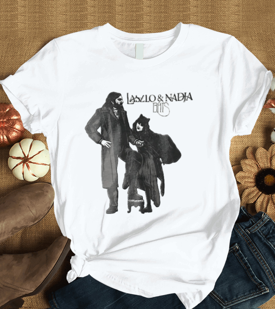 Laszlo And Nadja Bats Gothic Vampire Couple T-Shirt