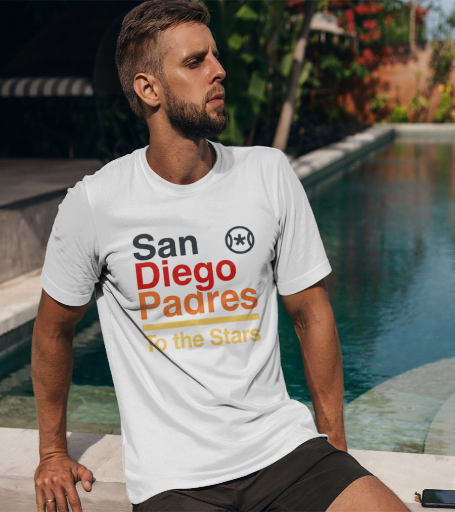 San Diego Padres To The Stars Retro Baseball T-Shirt