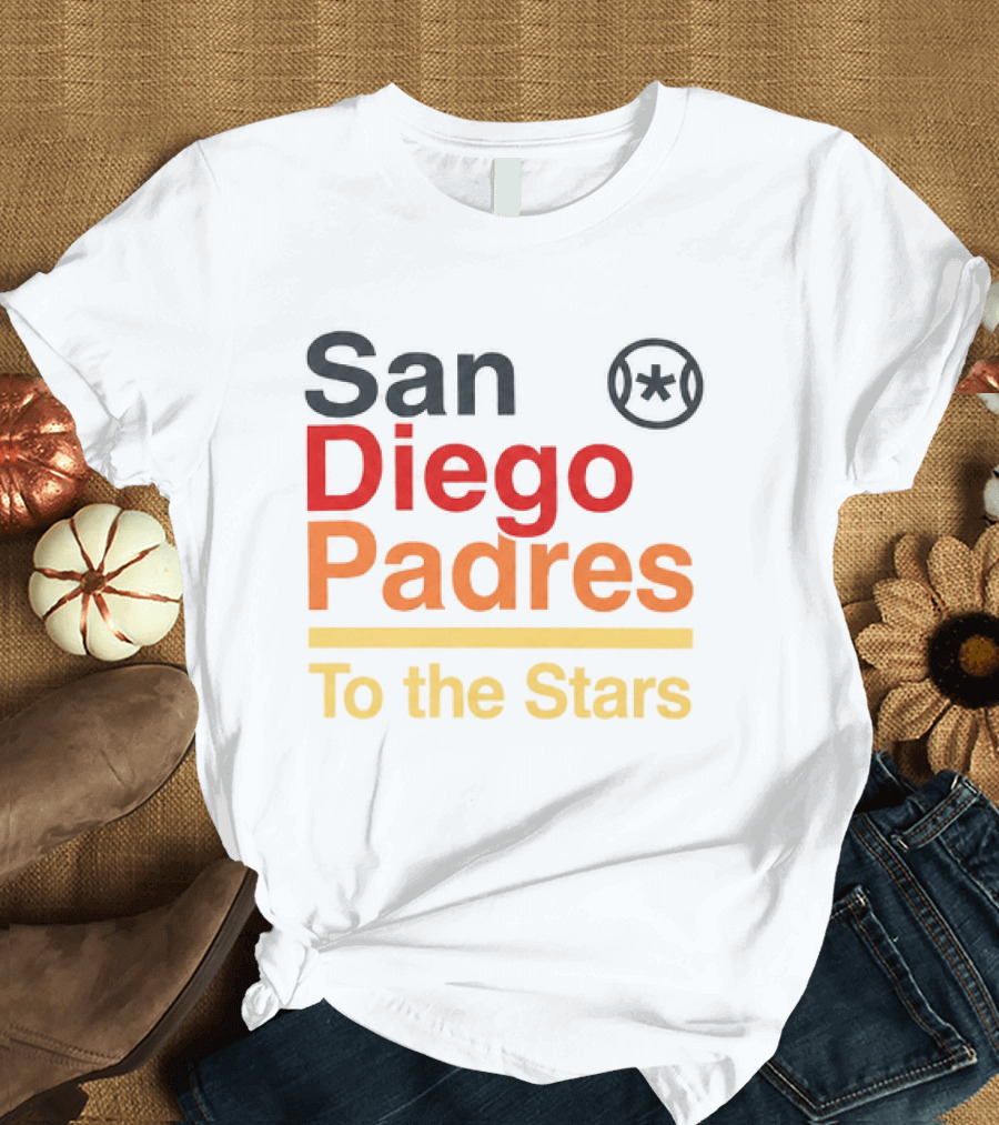San Diego Padres To The Stars Retro Baseball T-Shirt