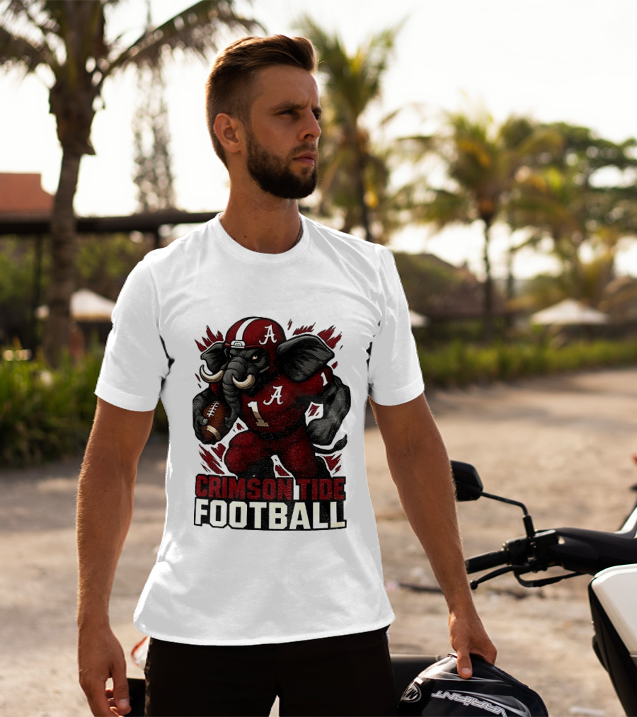 Crimson Tide Football Elephant Alabama A 1 T-Shirt