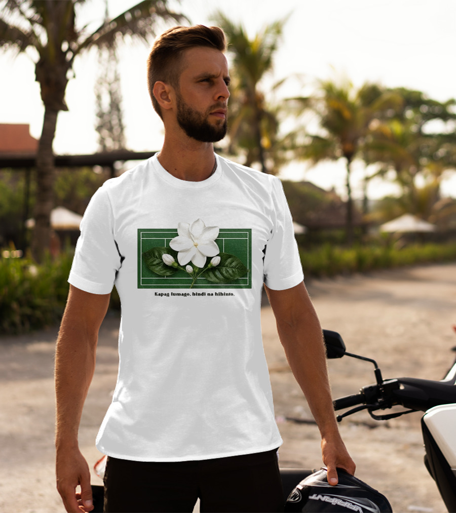 Alex Eala Sampaguita Kapag Lumago Tennis Court Motif T-Shirt