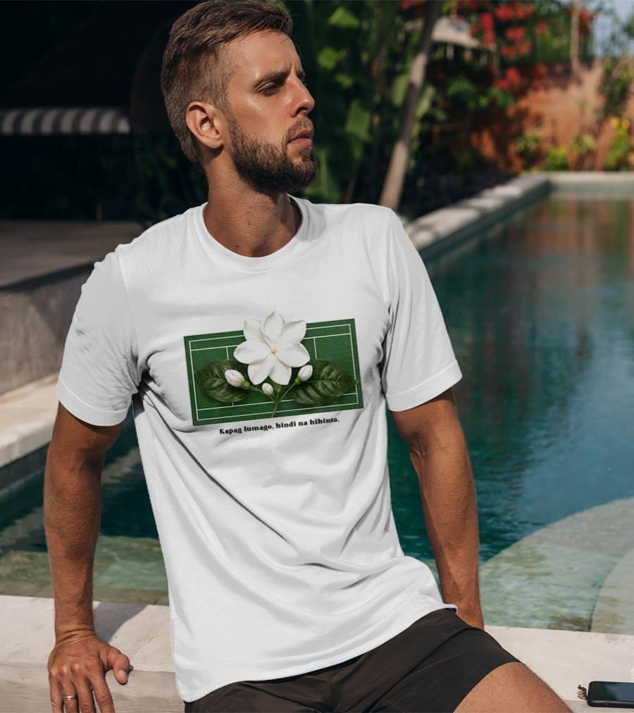 Alex Eala Sampaguita Kapag Lumago Tennis Court Motif T-Shirt