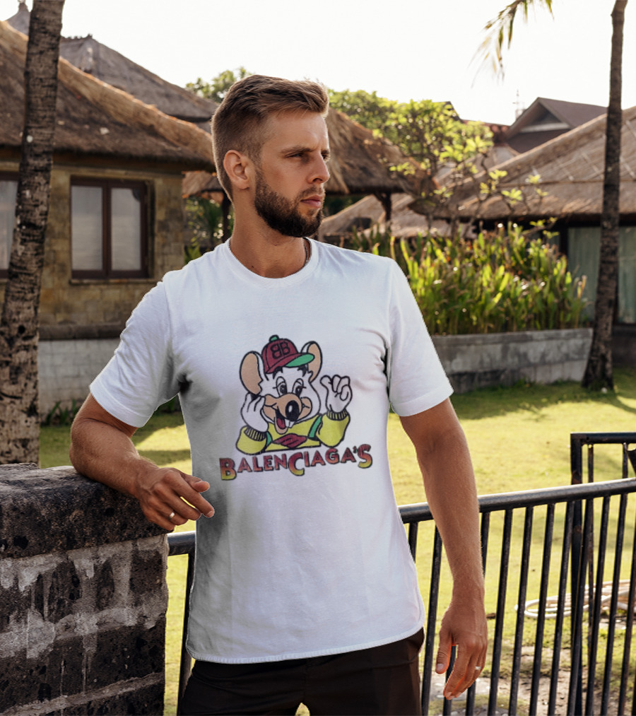 Balenciagas BB Mouse Cap Distressed T-Shirt