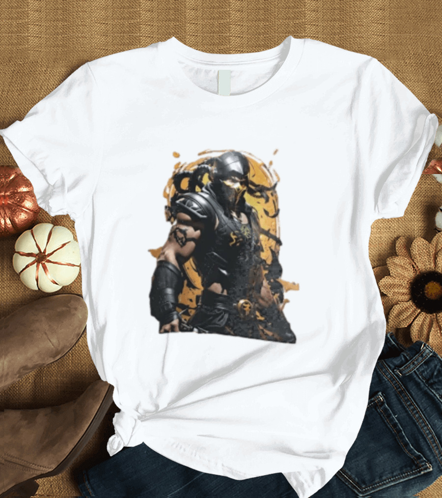 Mortal Kombat Scorpion Warrior Fighter T-Shirt