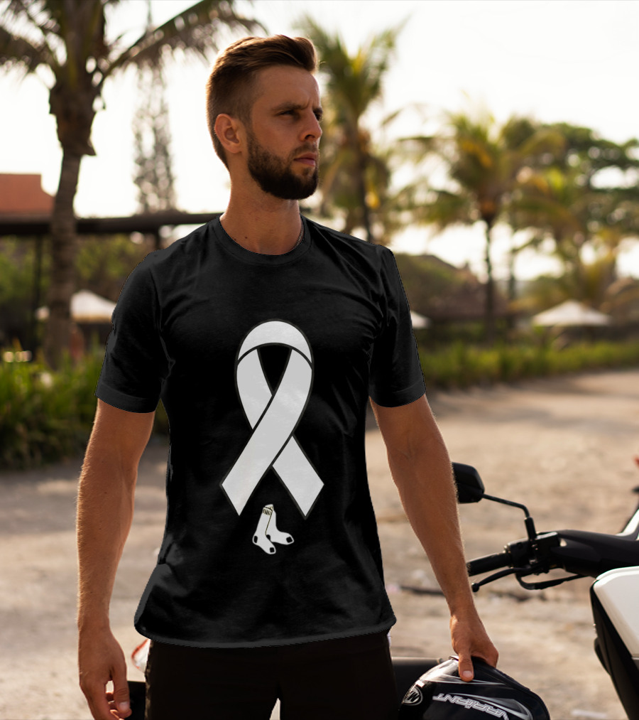 Boston Red Sox Childhood Cancer Awareness Ribbon 2026 T-Shirt