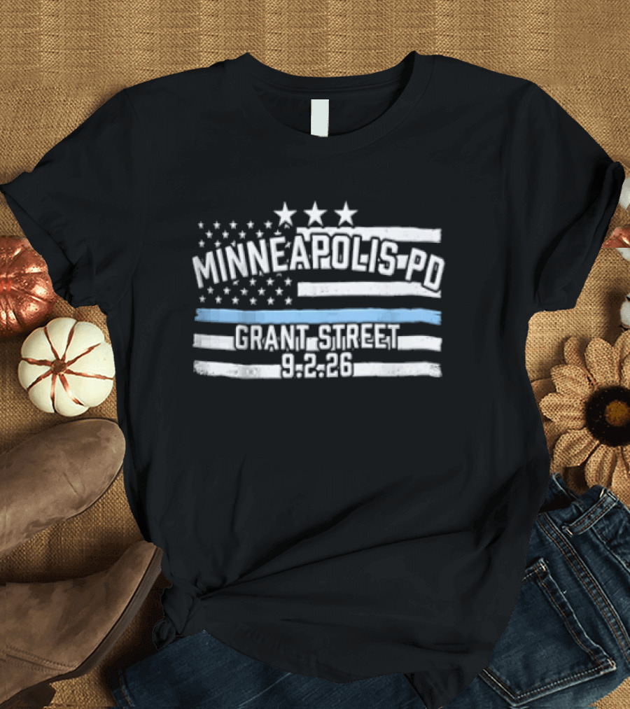Minneapolis Pd Grange Street 8.2.25 Stars And Stripes T-Shirt