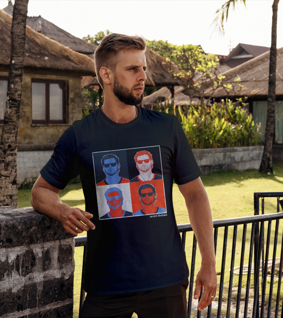 Jarrett Stidham Pop Art Denver Broncos Football Player T-Shirt