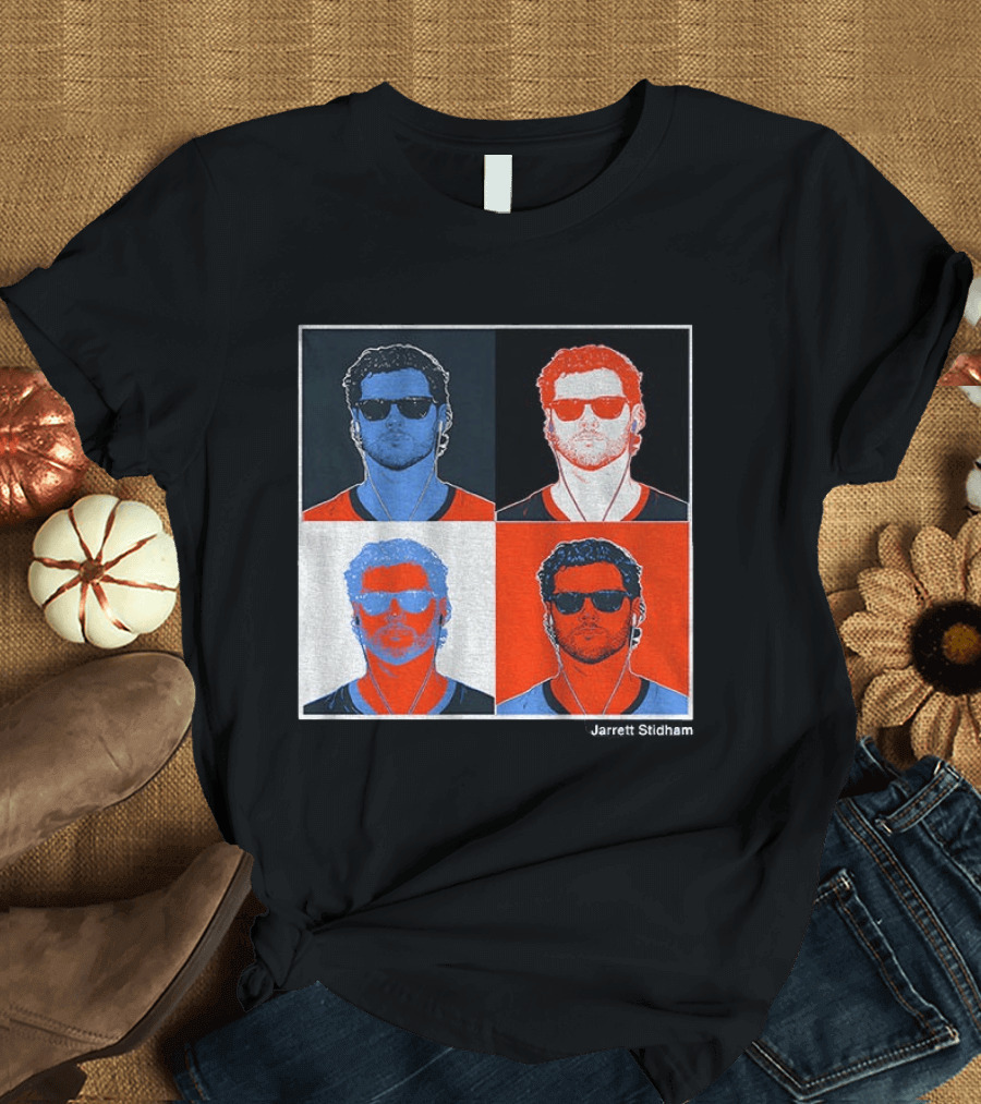Jarrett Stidham Pop Art Denver Broncos Football Player T-Shirt