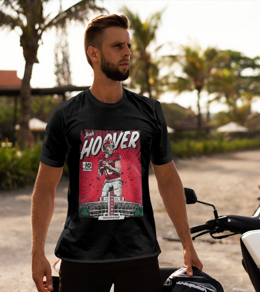 Josh Hoover Indiana Hoosiers Football Quarterback No 10 T-Shirt