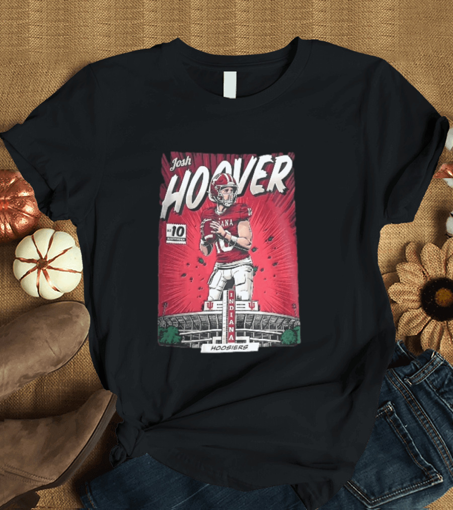 Josh Hoover Indiana Hoosiers Football Quarterback No 10 T-Shirt