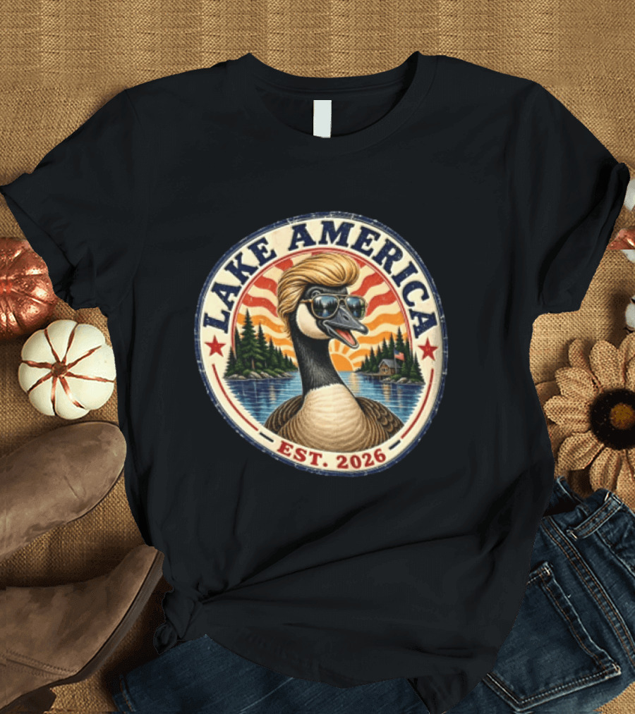 Lake America Goose Est. 2026 Outdoor Adventure T-Shirt