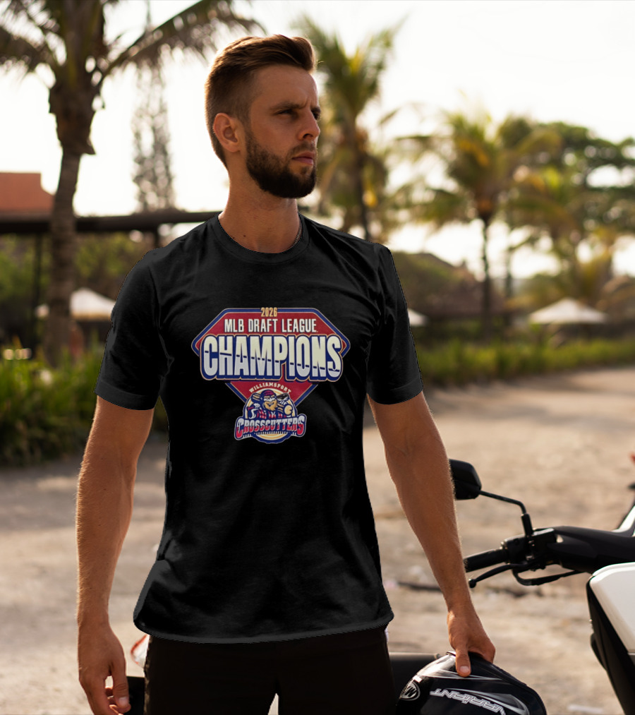 Williamsport Crosscutters 2026 MLB Draft League Champions Celebration T-Shirt