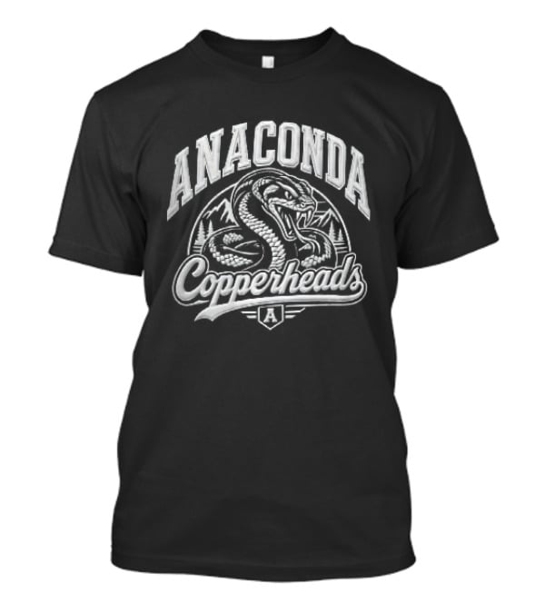 Anaconda Copperheads Aggressive Snake Fangs Mountain Forest Crest T-Shirt
