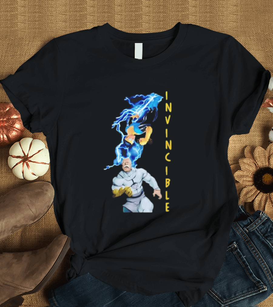 Invincible Vs Conquest Lightning Battle T-Shirt