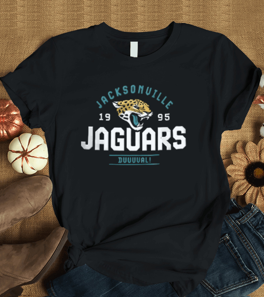 Jacksonville Jaguars 1995 Duuuval Roaring Jaguar Head T-Shirt