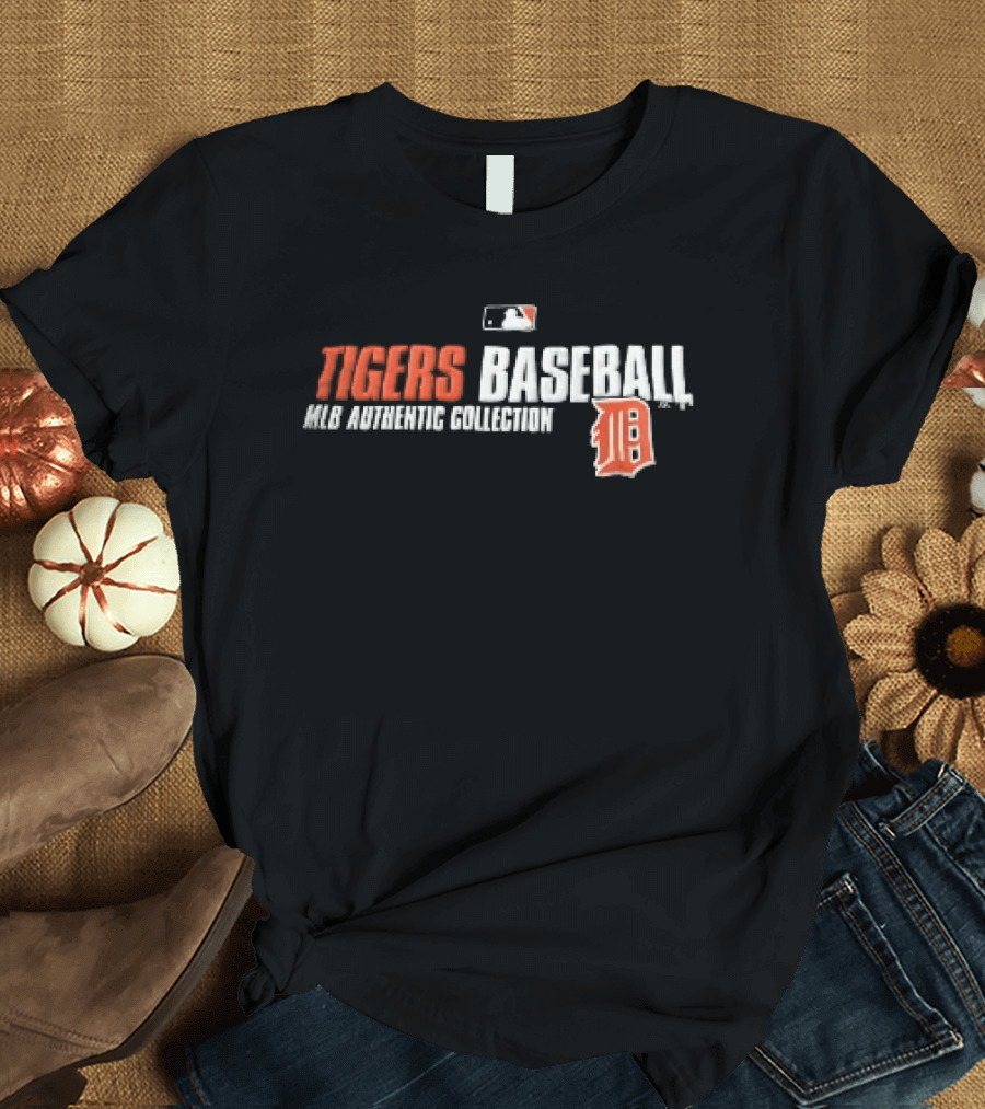 Detroit Tigers MLB Authentic Collection Old English D Baseball T-Shirt