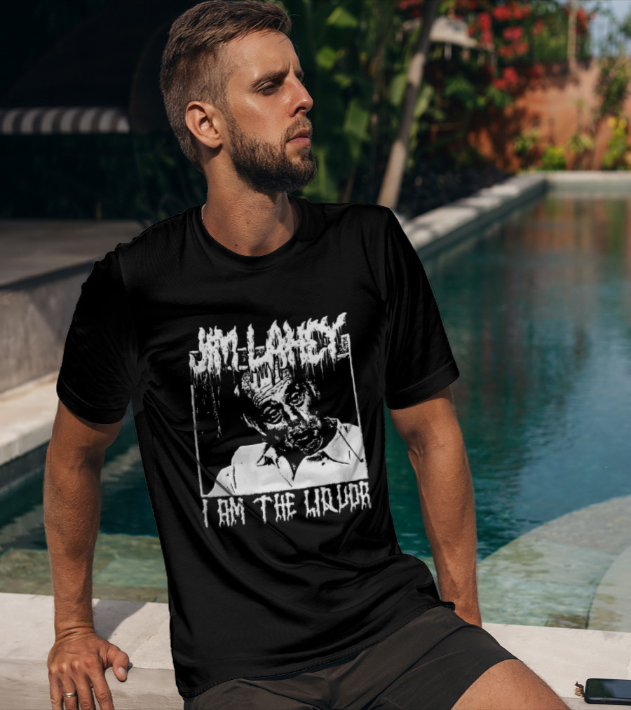 Jim Lahey I Am The Liquor Death Metal Halftone T-Shirt