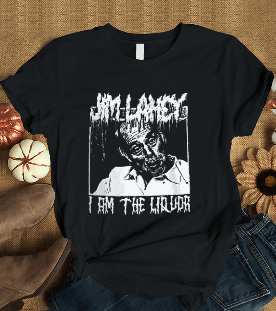 Jim Lahey I Am The Liquor Death Metal Halftone T-Shirt