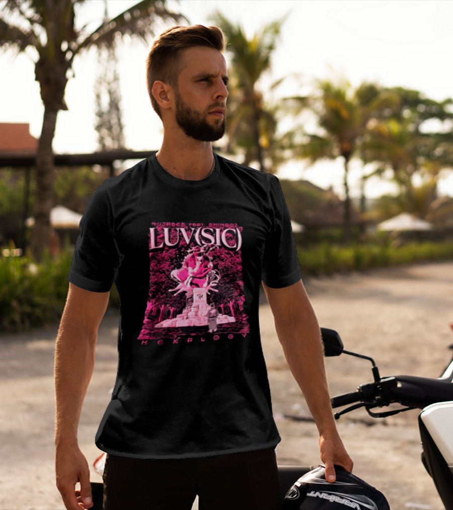 Nujabes Feat Shing02 Luv Sic Hexalogy Pink Statue Visual T-Shirt