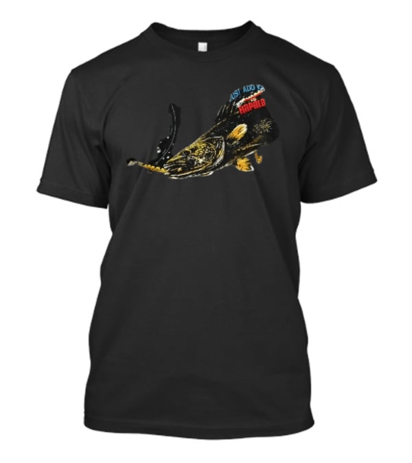 Rapala Just Add Ice Walleye Fish Biting Yellow Lure Underwater T-Shirt