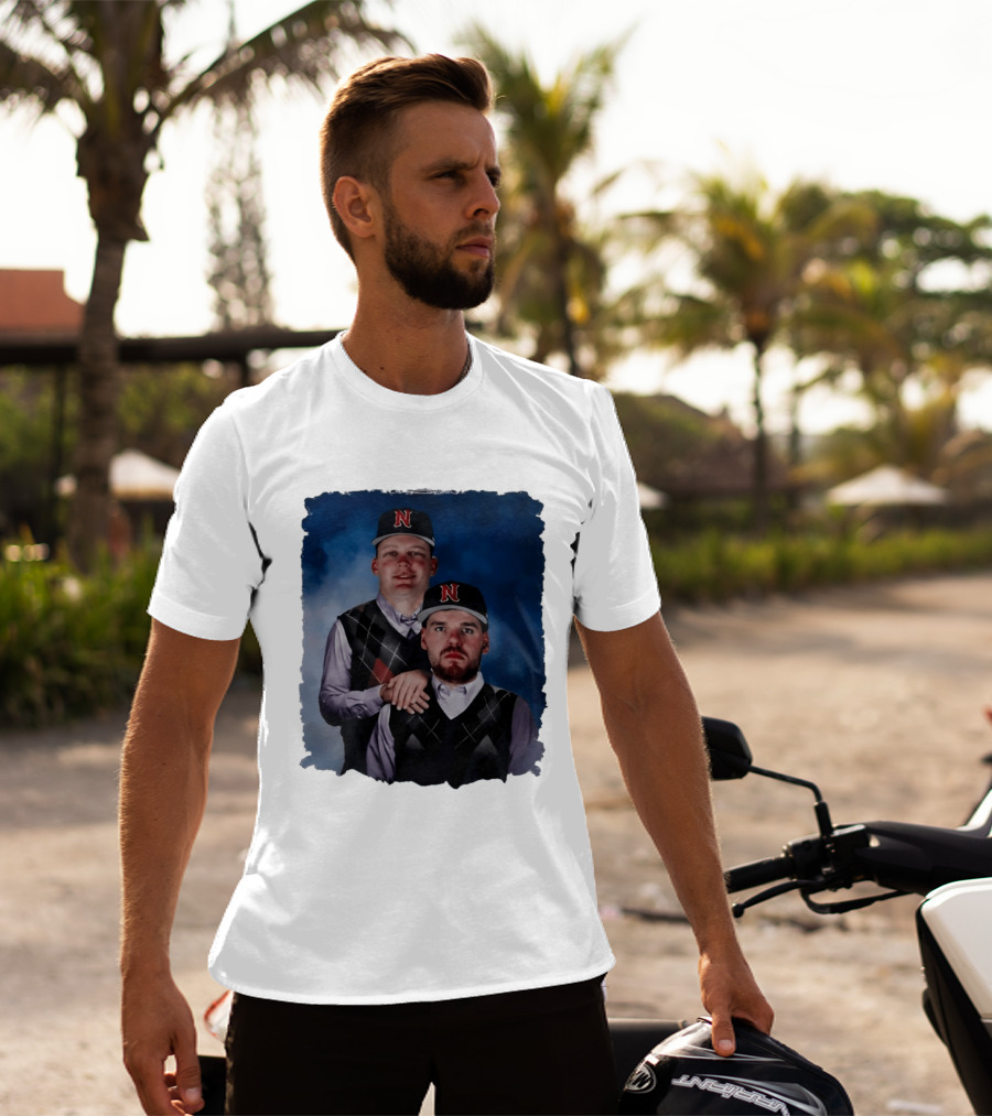 Brock Wilken And Luke Step Brothers N Cap Baseball T-Shirt