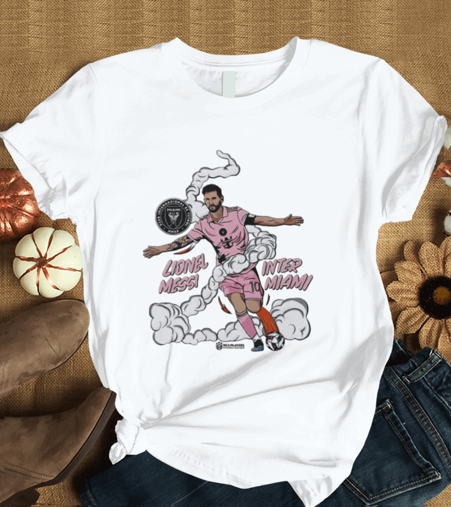 Lionel Messi Inter Miami CF 10 Soccer Player Pose MLS T-Shirt