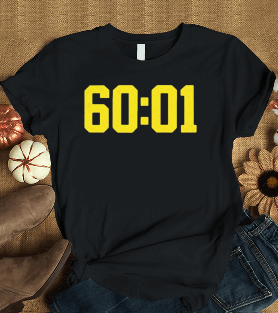 Michigan Wolverines 60 01 Sports Team Victory Time Code T-Shirt