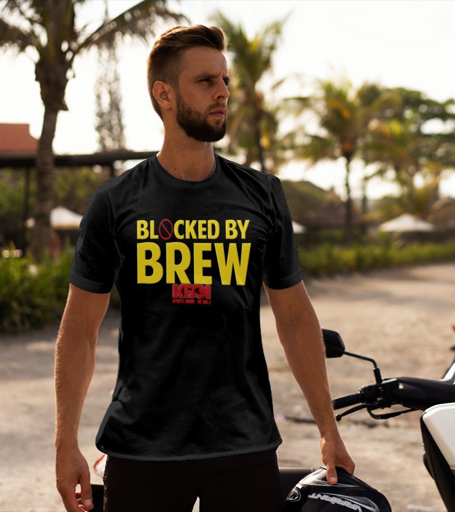 Blocked By Brew KFAN Sports Radio FM 100.3 T-Shirt