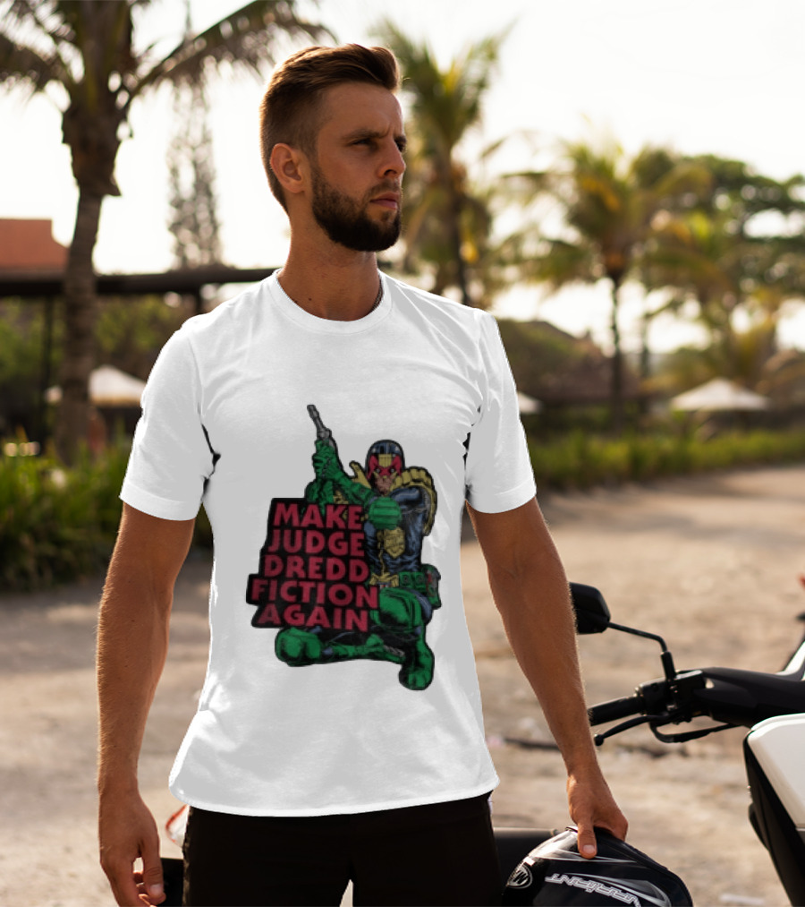 Make Judge Dredd Fiction Again Comic T-Shirt