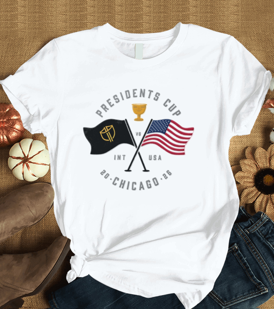 Presidents Cup Int Vs USA Chicago 2026 Golf Tournament T-Shirt
