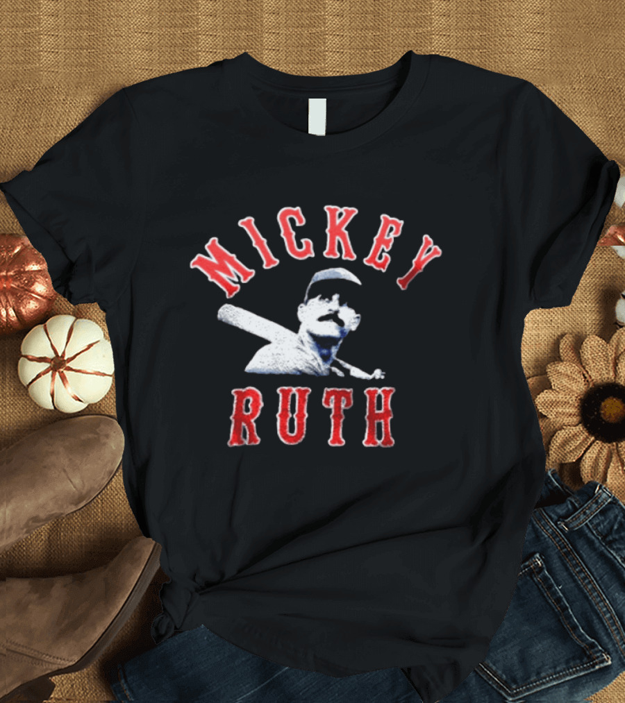Mickey Ruth Baseball Player T-Shirt