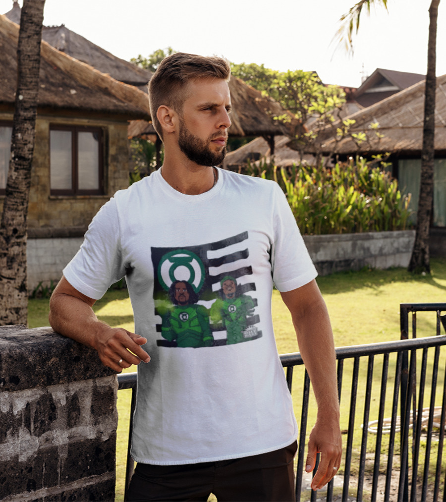 Lanterns X OutKast Comic Superheroes Green Light Power T-Shirt