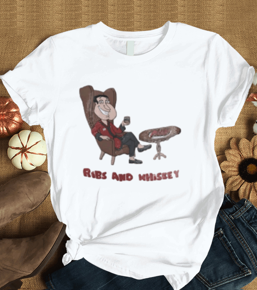 Family Guy Glenn Quagmire Ribs And Whiskey T-Shirt