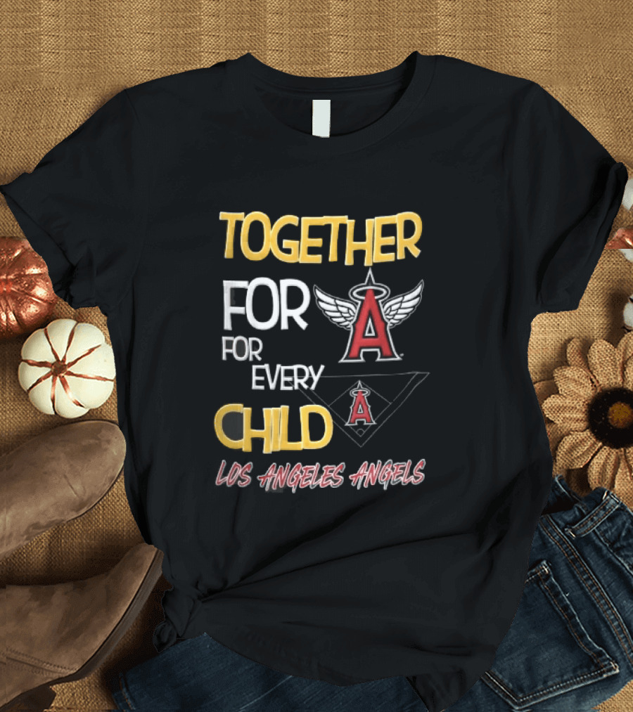 Los Angeles Angels Together For Every Child Winged Baseball Diamond T-Shirt