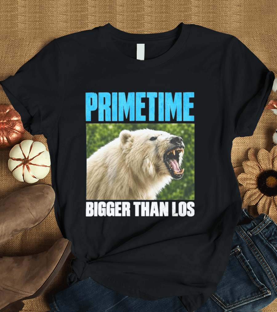 PRIMETIME Bigger Than Los Polar Bear Roaring T-Shirt