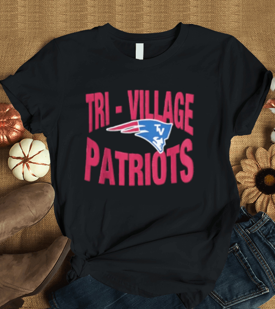 Tri Village Patriots New England Patriots Football 2026 Logo TV T-Shirt