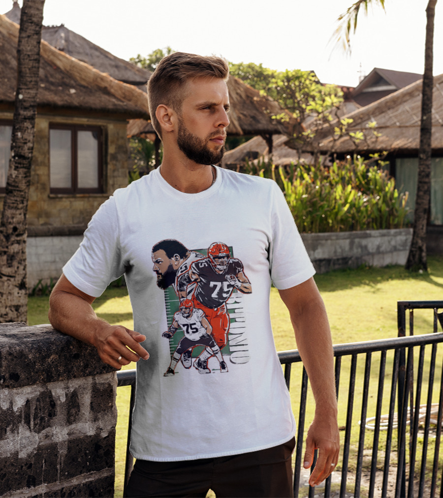 2025 Joel Bitonio Meet And Greet Browns Player Number 75 T-Shirt