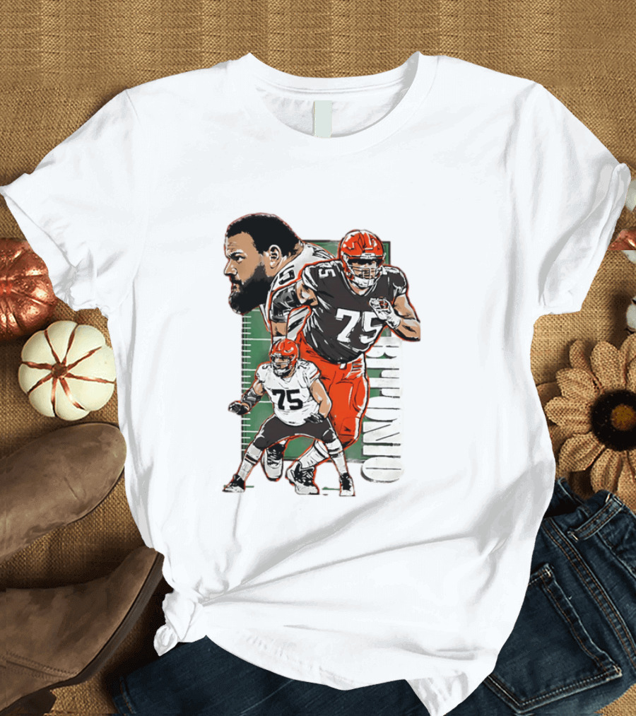 2025 Joel Bitonio Meet And Greet Browns Player Number 75 T-Shirt