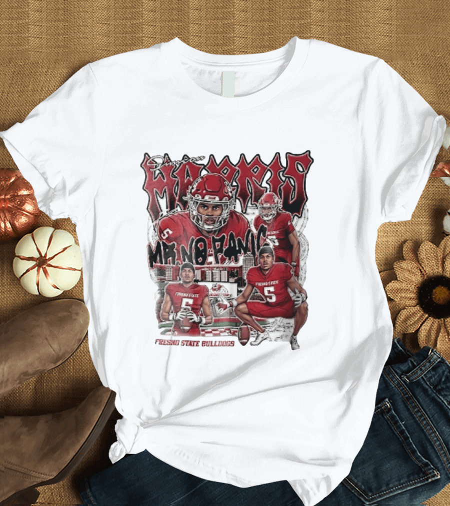 Simeon Harris Mr No Panic Fresno State Bulldogs Football Player Collage T-Shirt