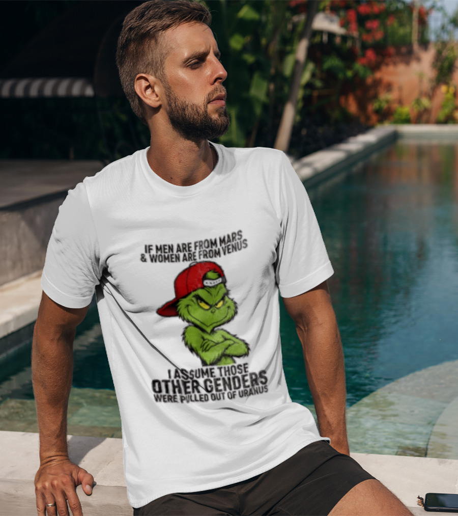 Grinch If Men Are From Mars Women Are From Venus Christmas T-Shirt