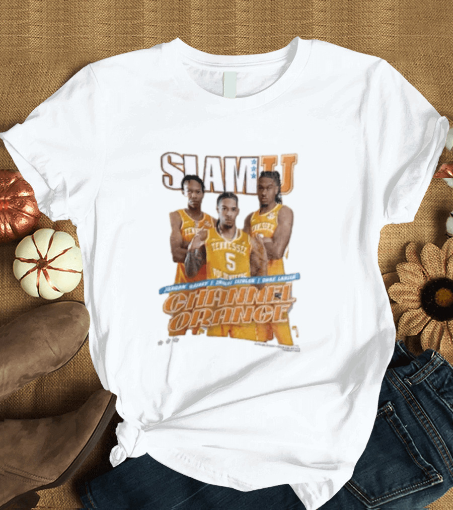 Slam University Tennessee Channel Orange Jordan Gainey Zakai Zeigler Chaz Lanier T-Shirt