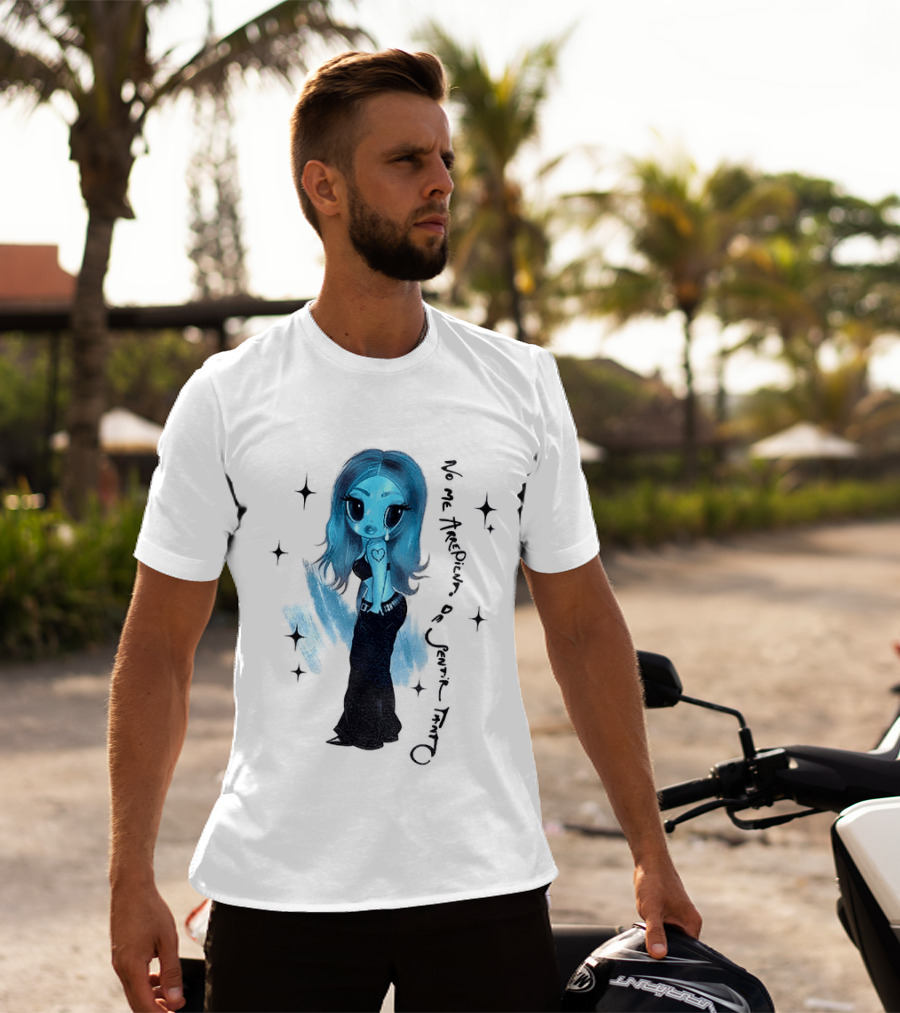 Karol G No Me Arrepiento De Sentir Tanto Blue Cartoon T-Shirt