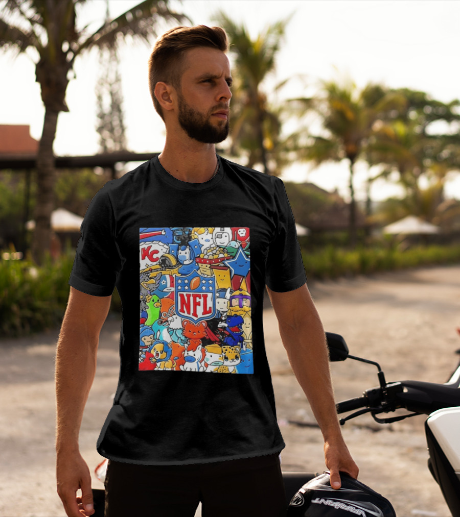 NFL KC Mascots And Football Is Officially Back 2026 T-Shirt