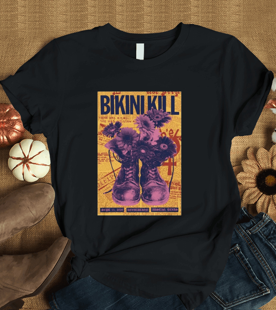 Bikini Kill Levitation Festival Austin Texas Sept 11 2026 T-Shirt