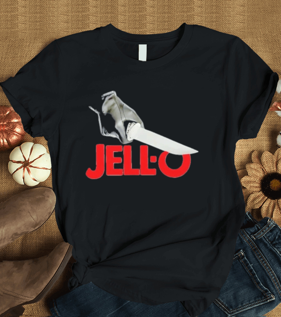 Jello With Gloved Hand Stabbing T-Shirt